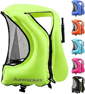 Snorkel Vest for Adults, Inflatable Snorkeling Vest for Men & Women, Portable Swim Jacket