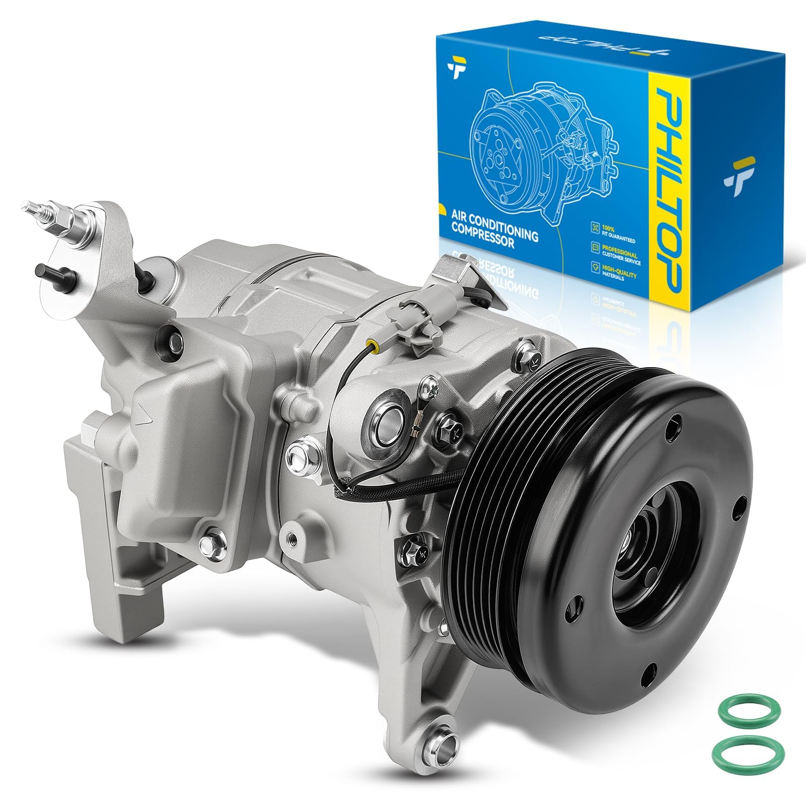 PHILTOP NEW AC Compressor w/Clutch for GS300 1998-2005, IS300 2001-2005
