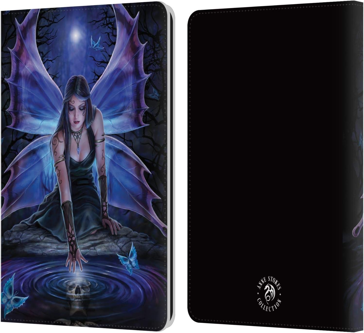 Head Case Designs Officially Licensed Anne Stokes Immortal Flight Fairies Leather Wallet Case Compatible with Kindle Paperwhite 1/2 / 3