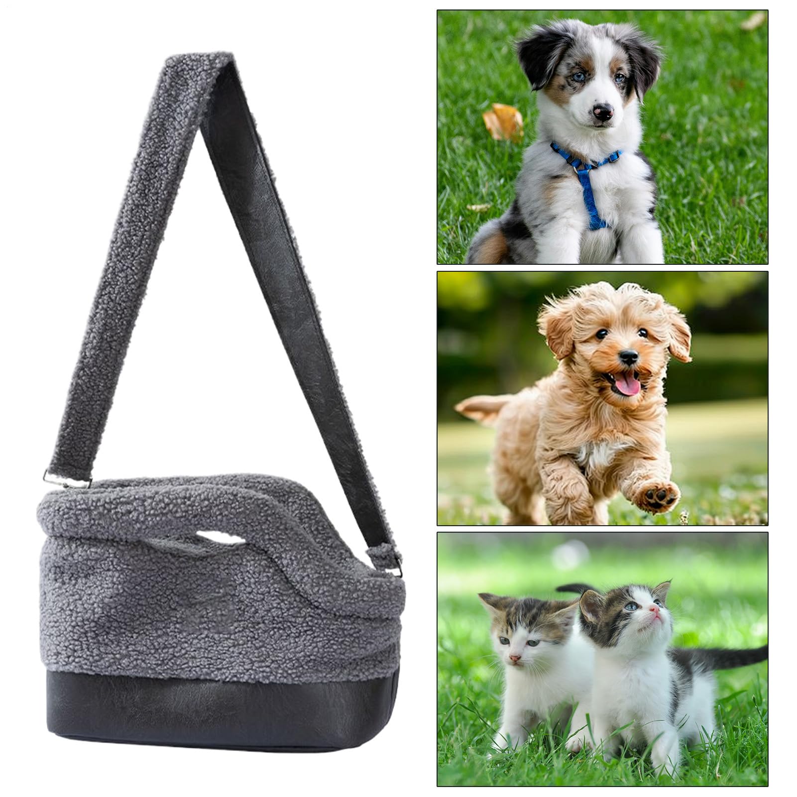 Katzen-Transporttasche | Warme Wasserdichte Schultertasche - Mit Sicherheitsgurt-Verschlu Hergestess Als Kätzchen-Tragesack - für Welpen, Katzen und bis mittlerer Größe bei kaltem Wetter