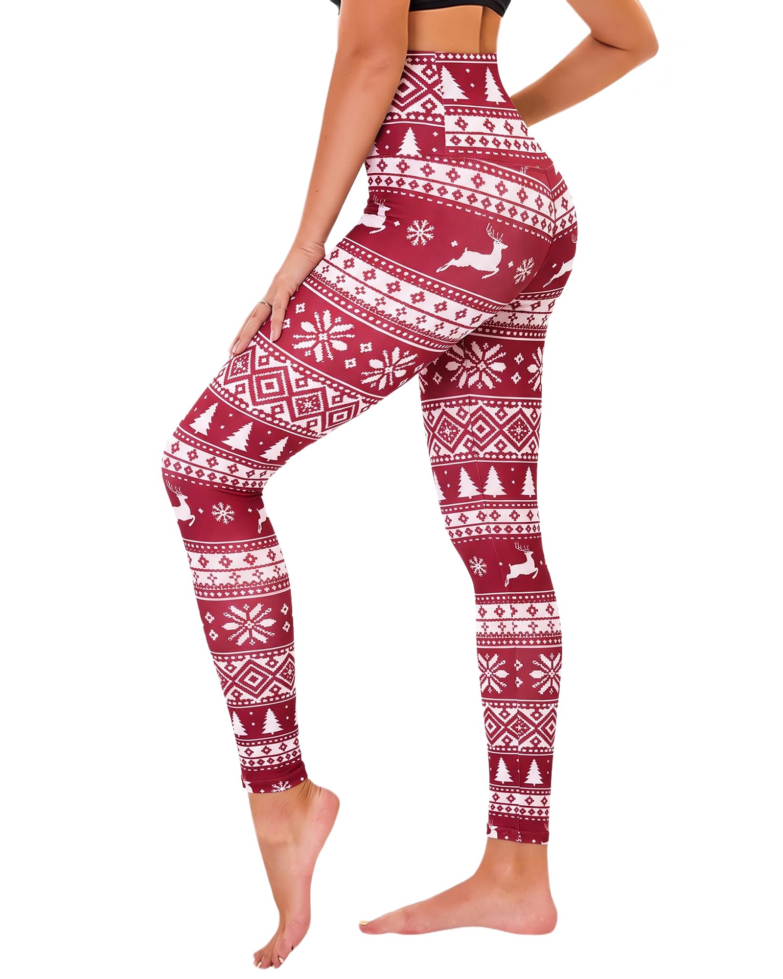 TNNZEET High Waisted Leggings for Women - No See Through Tummy Control Cycling Workout Yoga Pants with Pockets Reg &amp; Plus
