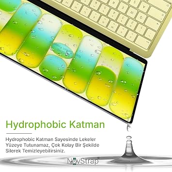 NovStrap MacBook Neo 13 inç A3404 (A18) ile Uyumlu Ekran Koruyucu Parlak Nano Film Ultra İnce HD