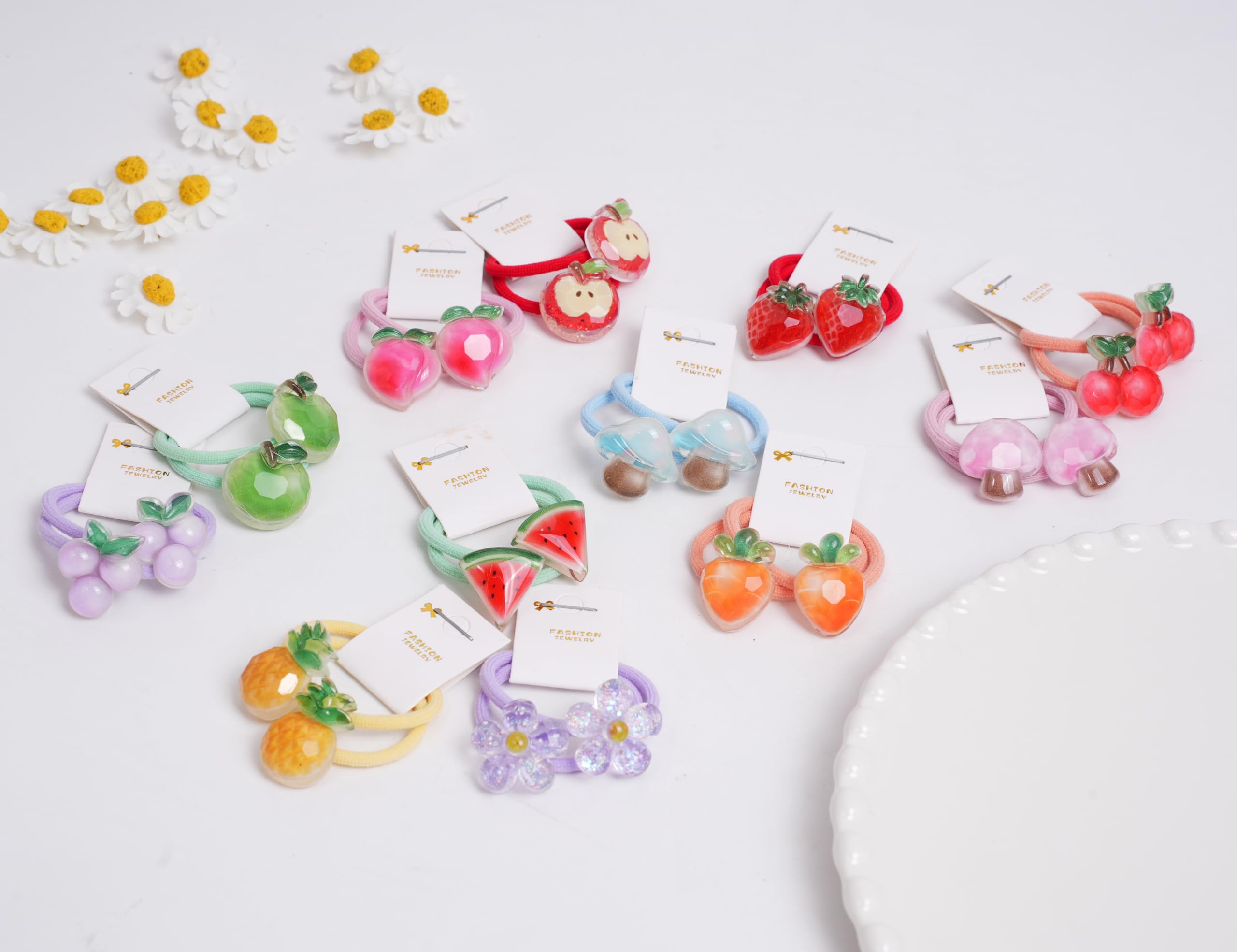 Amazon.co.jp: BIANHUAN ヘアゴム 果物 20本セット かわいい おしゃれ