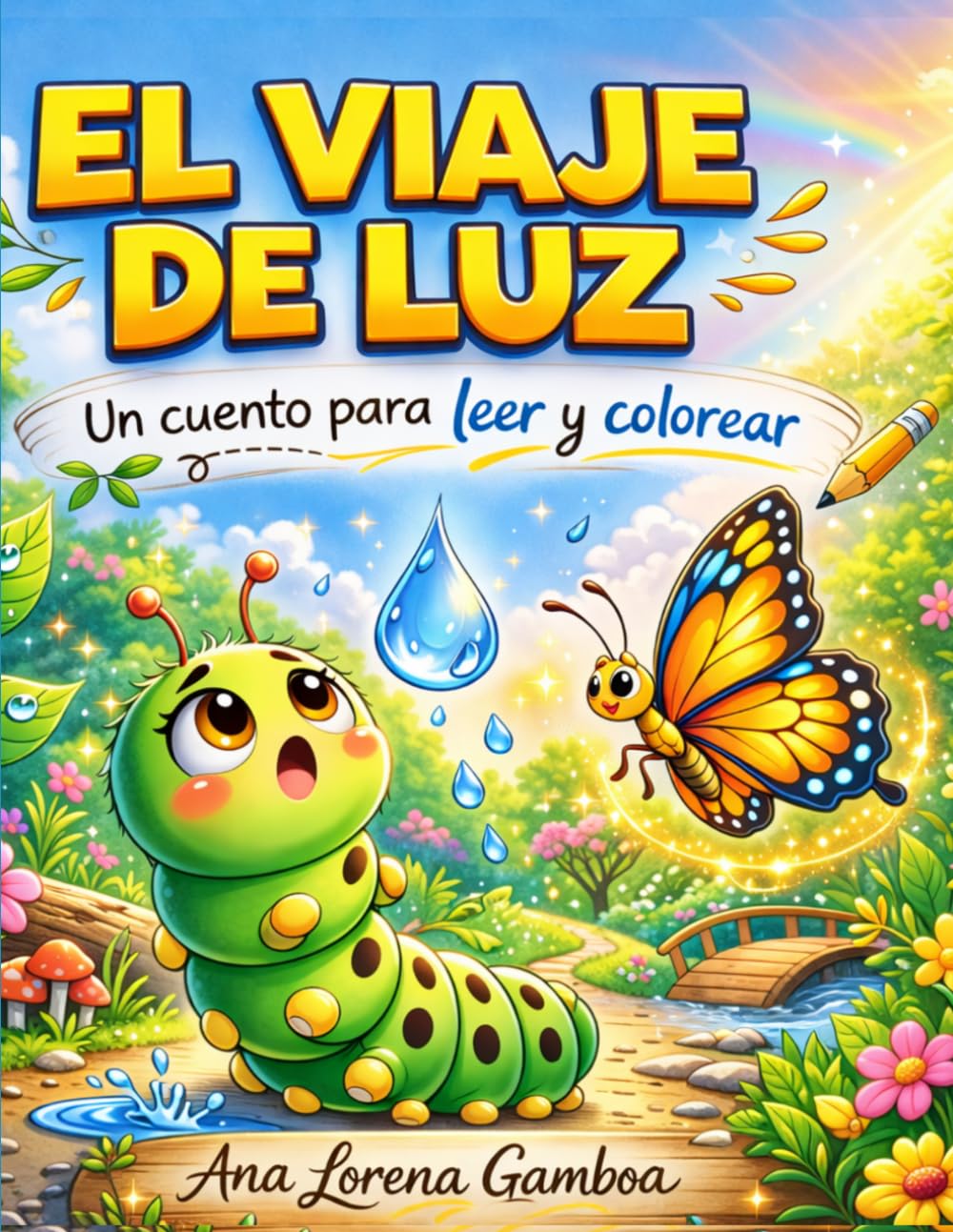 El Viaje de Luz: Un cuento para leer y colorear