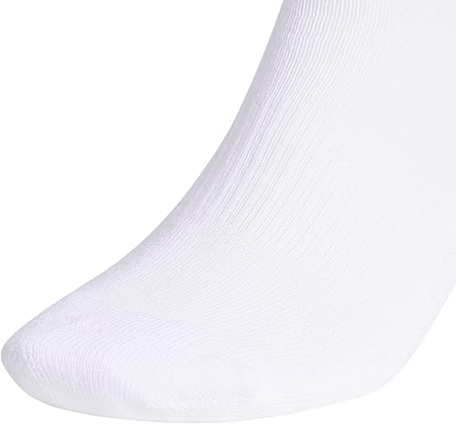 Miniatura 4 de adidas - Calcetines deportivos acolchados para hombre (6 pares), color blanco y negro
