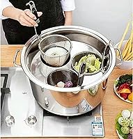 Vista 8 de Olla para Pasta De Acero Inoxidable, Juego De Olla para Pasta Con Cesta para Insertar, 4 Agujeros