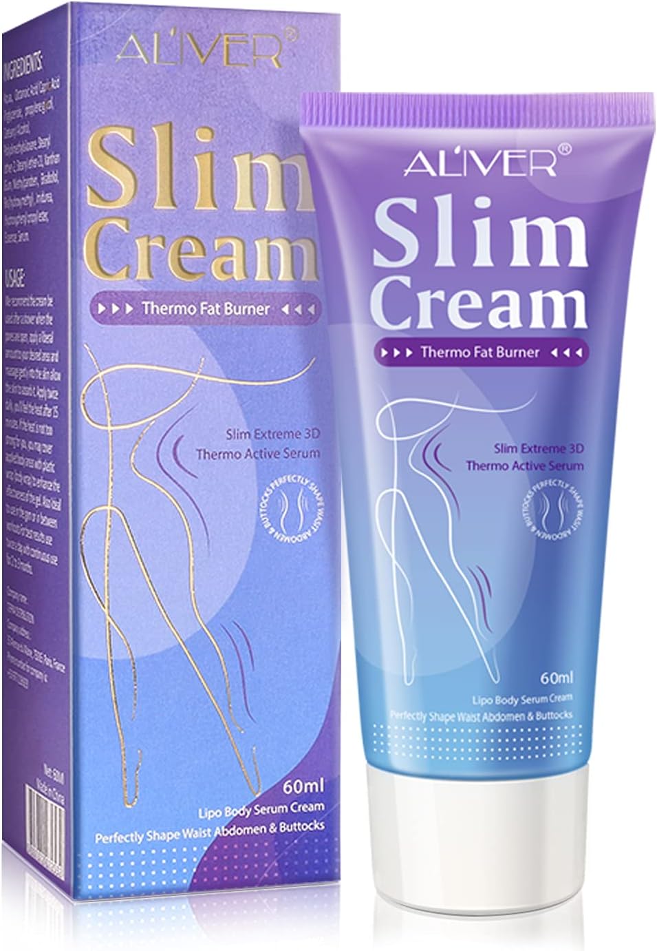 Hot Cream, Hot Sweat Cream for Belly Fat, Fat Burning Slimming Cream for Waist, Buttocks and Thighs, Weight Loss for Women Men