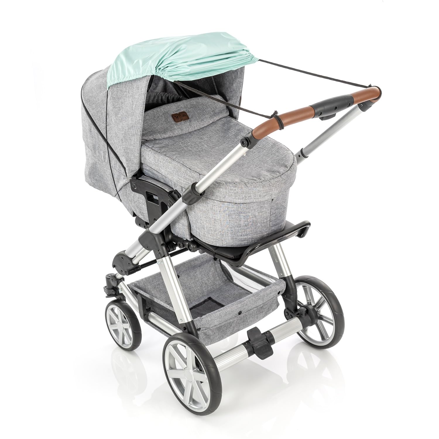 reer ShineSafe - Parasole per passeggino, protezione solare, per molti modelli, colore: verde menta