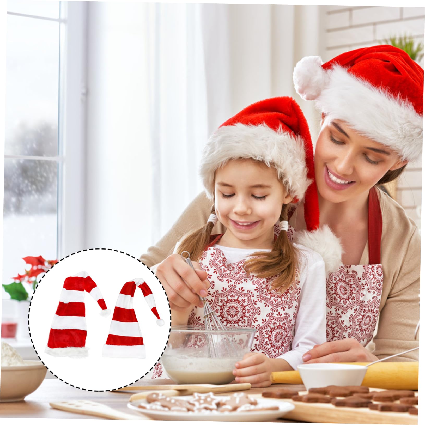 MAGICLULU 2 Piezas Sombreros Navideños de Diseño de Estilo Navideño Accesorios para Fiestas Navideñas y Cosplay de Navidad Tocados para Decoración de Fiesta Casa