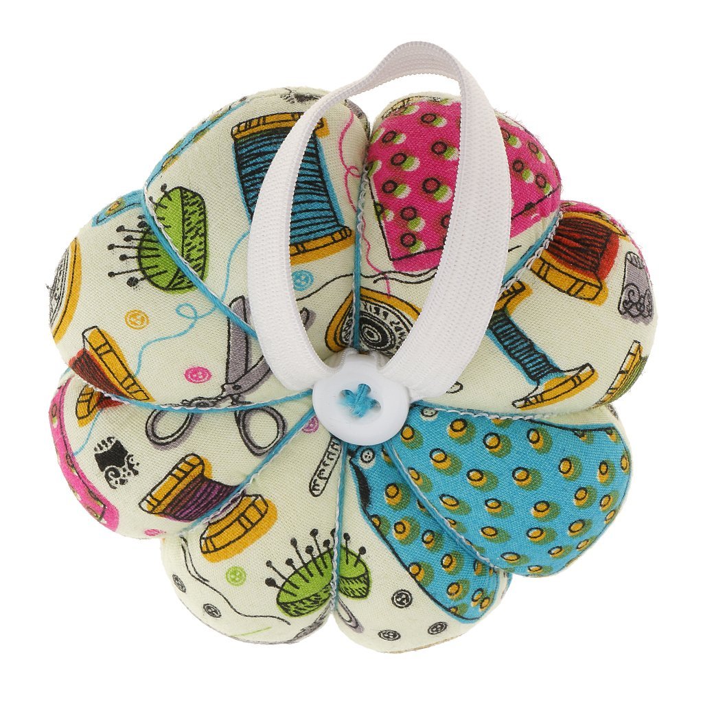pulabo Pumpkin Wrist Wearable Needle Pin Cushion Pincushions for DIY Sewing Craft Practical and Populareconomic