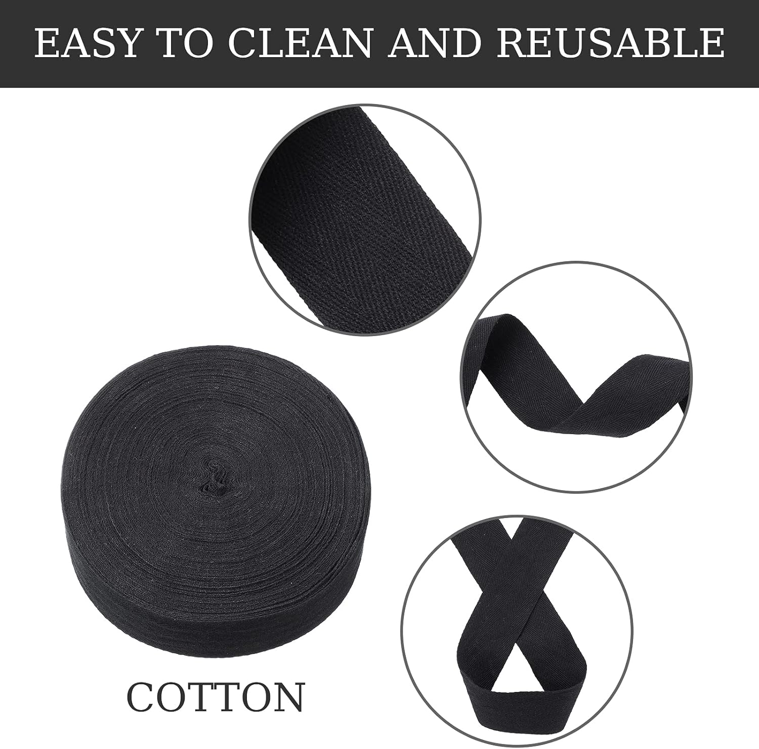 25 Yards Twill Tape Ribbon Wide Fabric Natural Twill Tape Herringbone Tape Ribbon Webbing Ribbon Wide 1.6 Inch for DIY Craft Sewing Knit (Black) : Arts, Crafts & Sewing