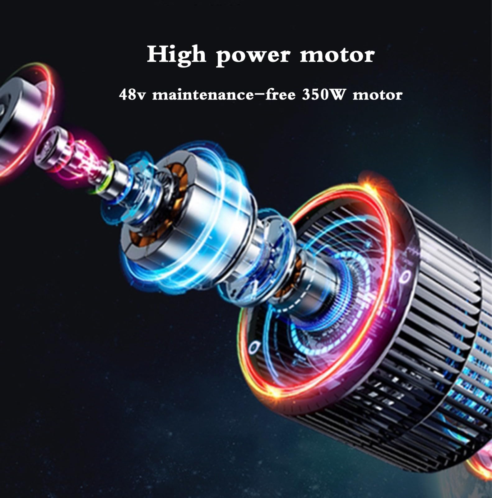 LIEOWYD Scooter de mobilité électrique 3 roues Ultra légère, Trottinette Pliable à 3 roues - Commande électrique, Longue portée avec Batteries Lithium-ion 48 V amovibles et chargeur