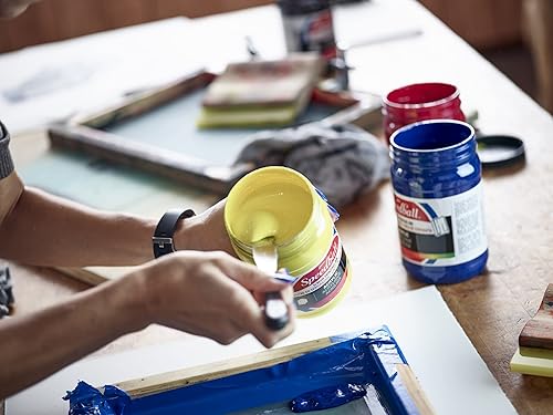 Miniatura 8 de Speedball Tinta de serigrafía de tela, 128 onzas, amarillo