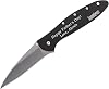 Palmetto Wood Shop Pocket Knife - Laser Engraved Custom Folding Knife Gift for Men, Kershaw Leek Pocket Knife for Camping, Hunting, Fishing, Everyday Carry, 3-inch Stonewashed Sandvik 14C28N Steel Blade, 4-inch Black Handle