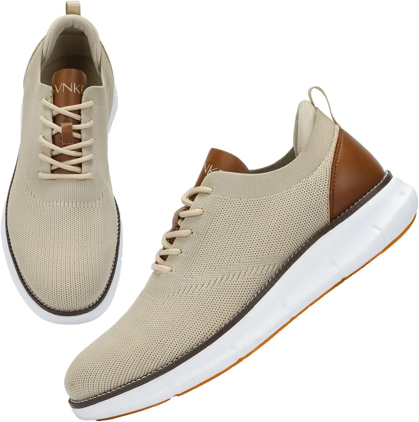 Men's Mesh Dress Shoes Casual Business Lace Up Oxford Sneakers Lightweight Breathable Walking Shoes Comfortable Thick Sole Tennis Footwear - Image 8