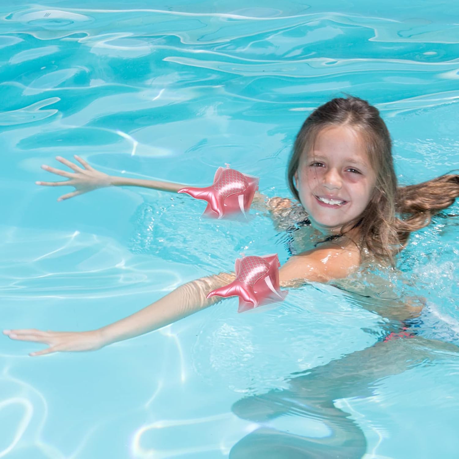 6Pieces Swim Arm Floaties for Kids Inflatable Swim Armbands Inflatable