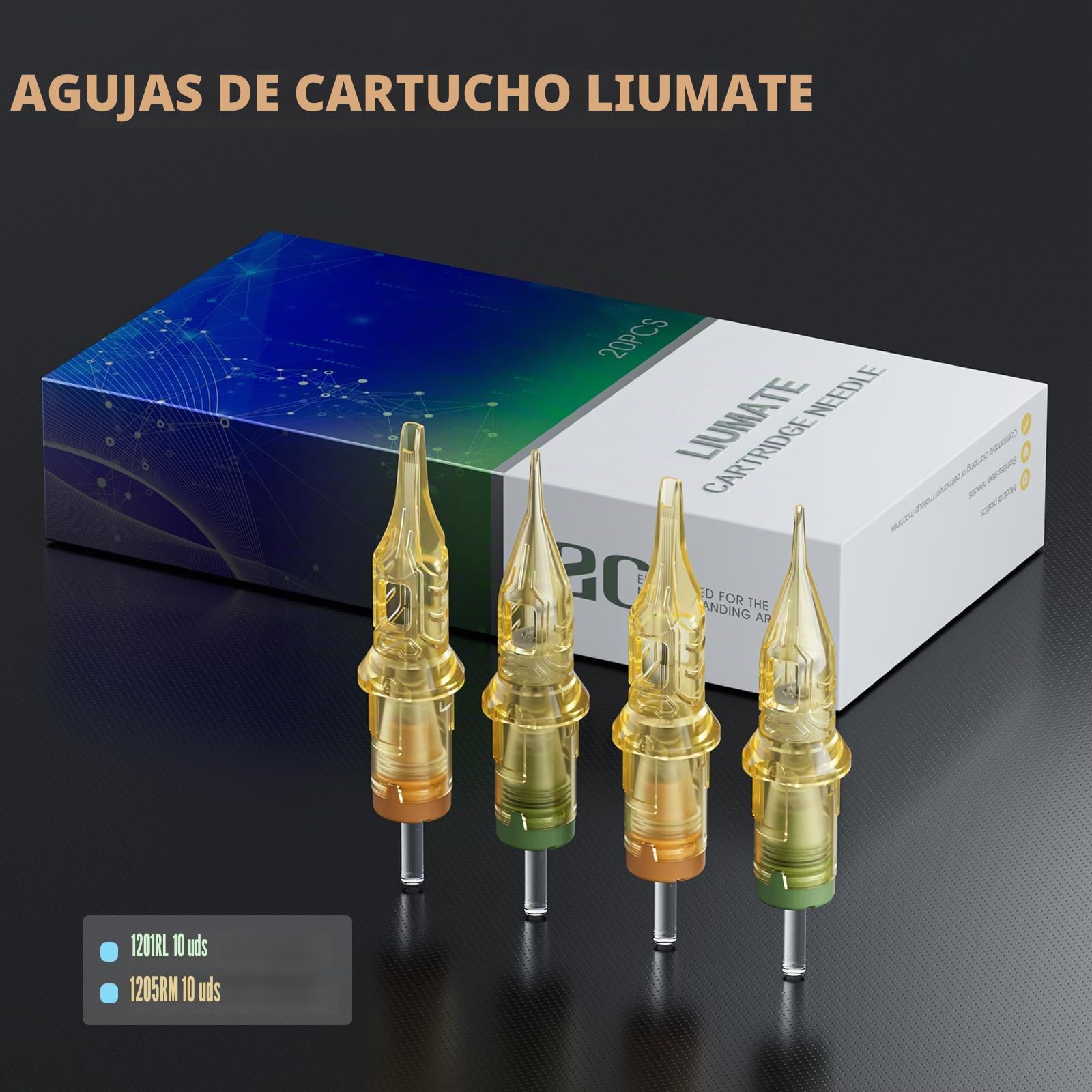 Máquina Rotativa Inalámbrica con 2pcs baterías de 2200mah Kit Profesional | Pantalla OLED 7 velocidades Inalámbrica Maquina Kit Completo 20 Agujas 10 Tintas para principiantes y artistas LIUMATE