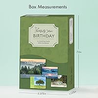 Vista 9 de Faithfully Yours surtido de tarjetas de cumpleaños de diseño paisaje, la majestad de Dios con versículos bíblicos