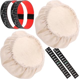 Sourdough Starter Jar Cloth Cover Kit with Thermometer Sticker