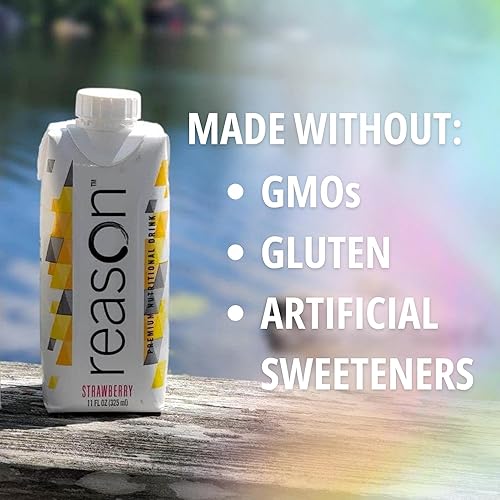 Miniatura 4 de Reason Bebida de proteína alta en calorías de alta calidad, libre de gluten, OMG, sabores artificiales, edulcorantes, apta para lactosa, ideal para