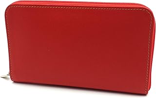 franartPiel - Cartera para mujer 16cm modelo grande con billetera, monedero y tarjetero hecho en Piel Ubrique (Rojo)