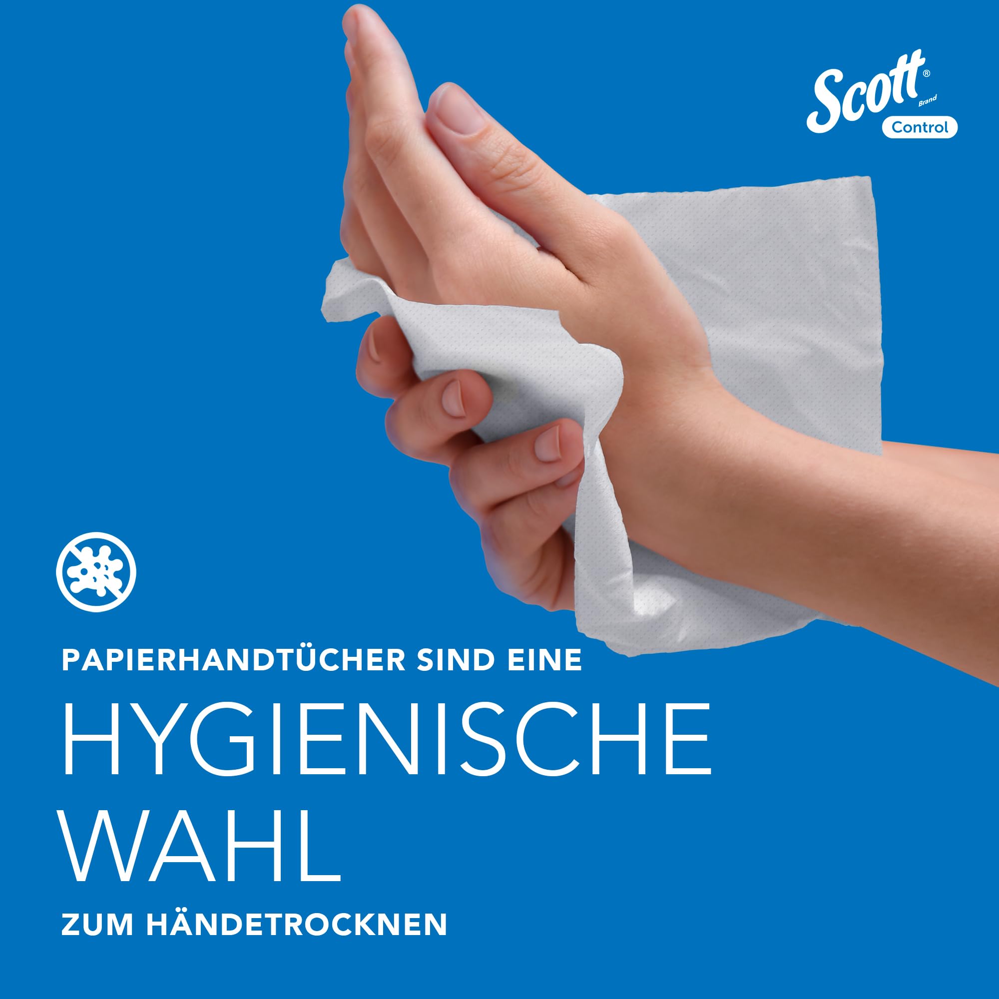 Scott® Control™ Papierhandtücher 6663, Einmal-Papierhandtücher mit Interfold-Faltung und M-Faltung, FSC-zertifiziert, für eine umweltbewusste Händehygiene, 15 Packungen x 212 Tücher (insg. 3.180)