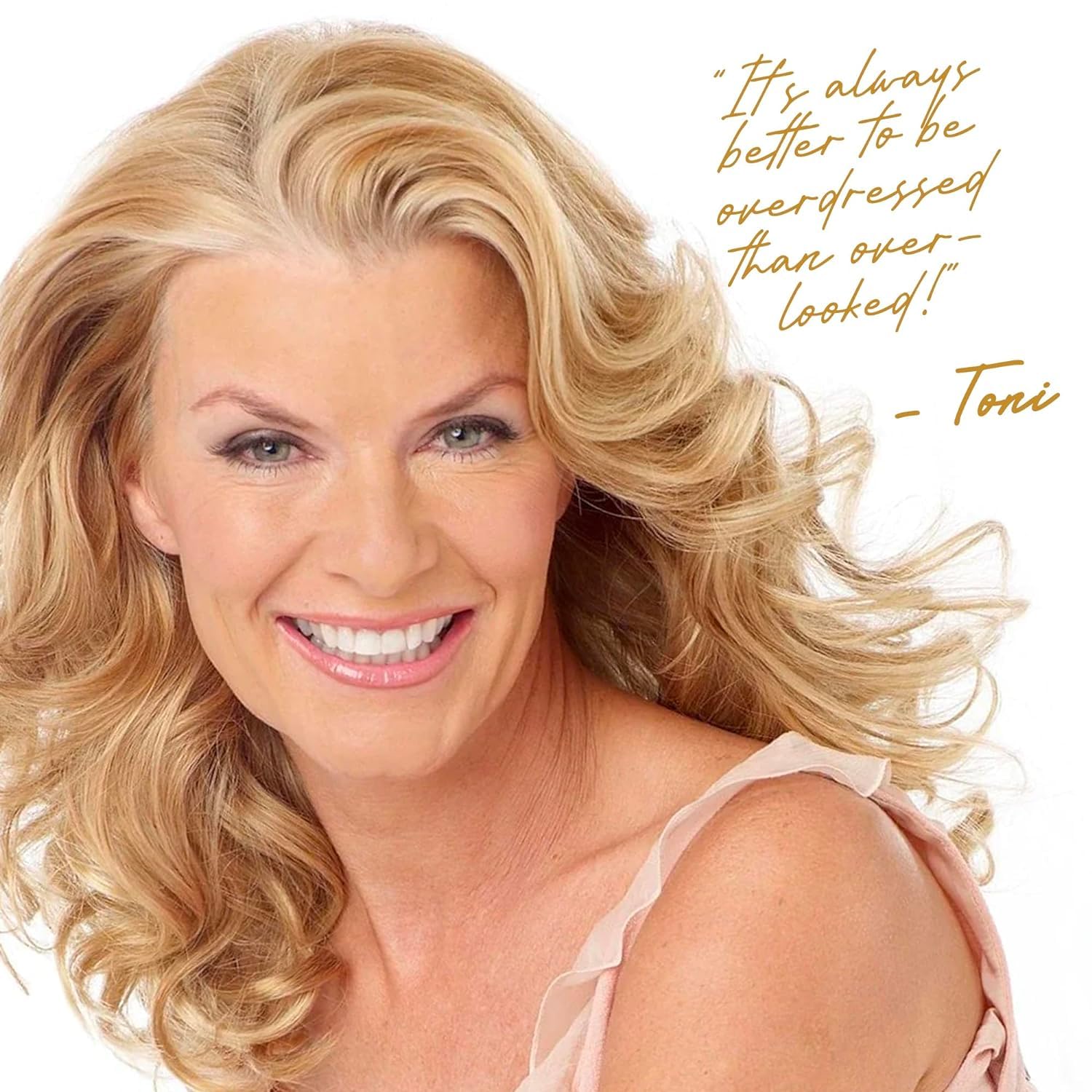 Toni Brattin Irresistible Wig - Natural Looking Multi-Cultural Style with Lace Front & Soft Curls - Shoulder Length - Heat-Friendly Fiber - Adjustable & Comfortable (Light Grey, Regular)