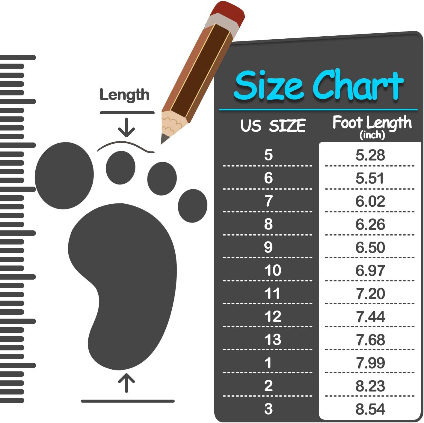 K KomForme Toddler Light Up Rain Boots Patterns and Glitter Rain Boots for Girls Boys with Handles,Blue shark,13