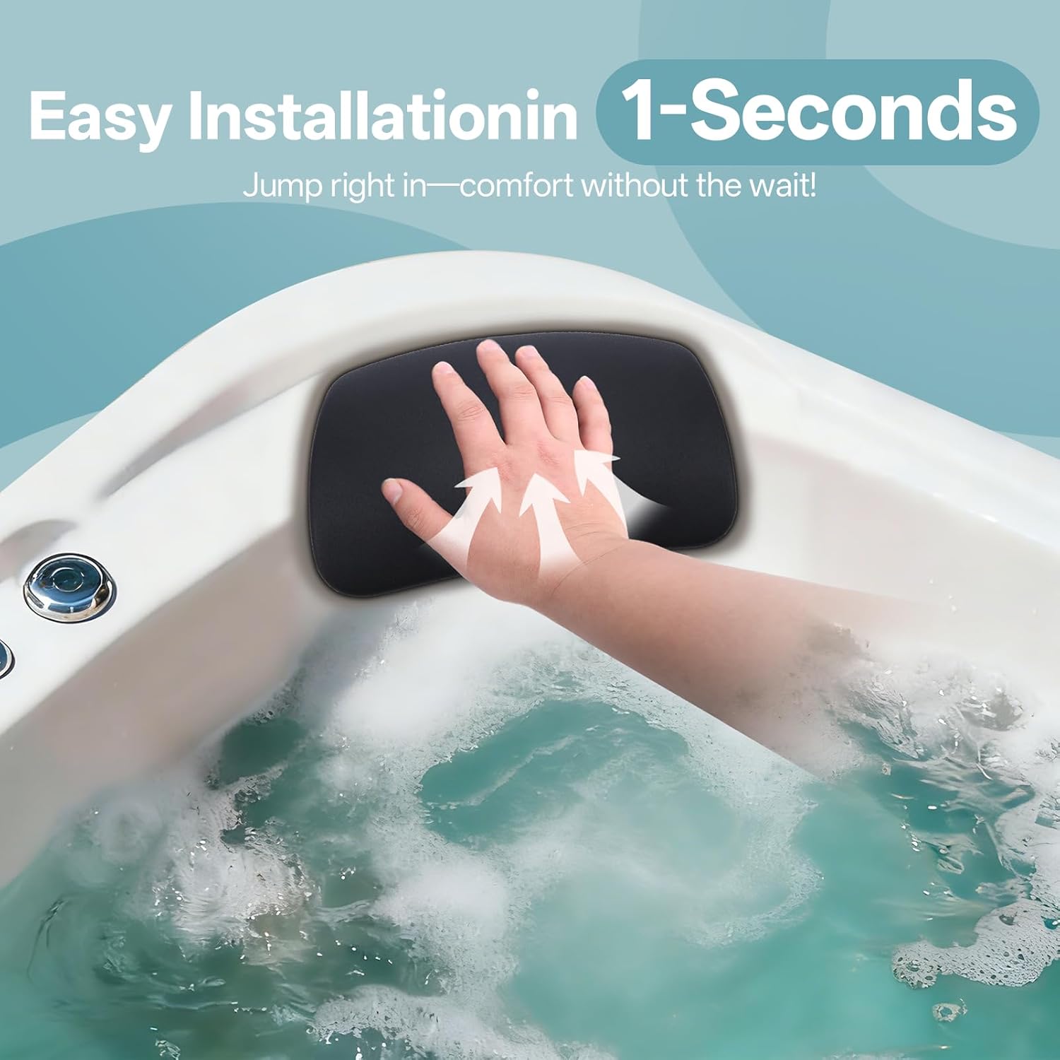 3 Pack Replacement Head Rests for Cal Spa Parts|Premium EVA Material for Cal Spa Hot Tub Headrest Replacement|Headrests Compatible with Cal Spas Hot Tubs Pillows 2020-2023