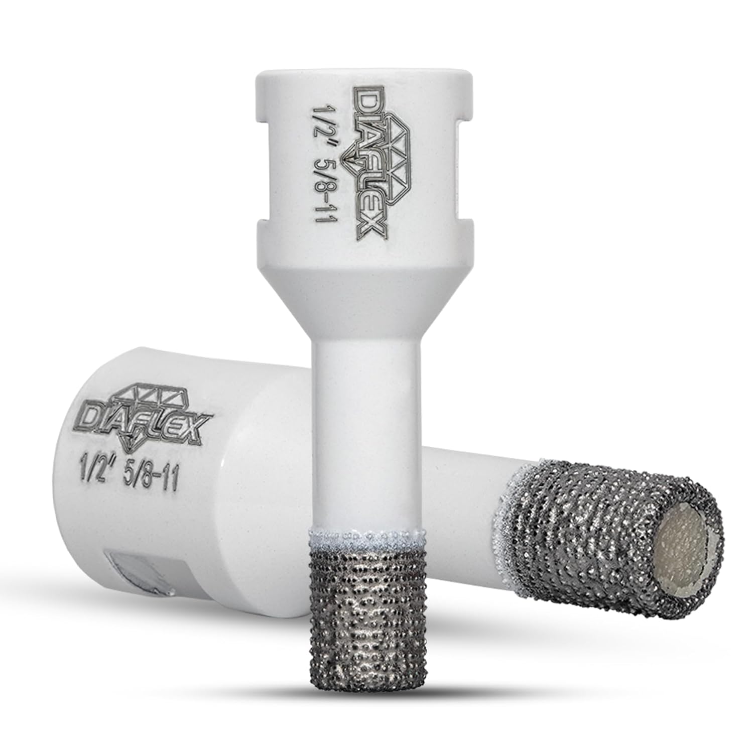 Diaflex Premium Brazed Core Bit – 1/2" Diamond Hole Saw for Porcelain, Ceramic, Stone, Dekton – 5/8"-11 Thread – Fast Clean Cuts – Vacuum Brazed – Wet or Dry Use