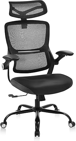 Ergonomic Office Chair, High Back Mesh Desk Chair with Lumbar Support and Tilt Function