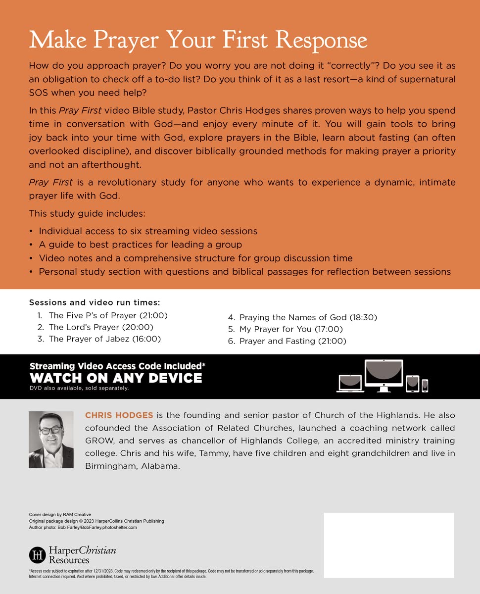 Pray First Bible Study Guide plus Streaming Video: The Transformative Power of a Life Built on Prayer - Image 2