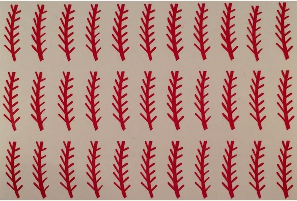 Baseball Thread Nail Art