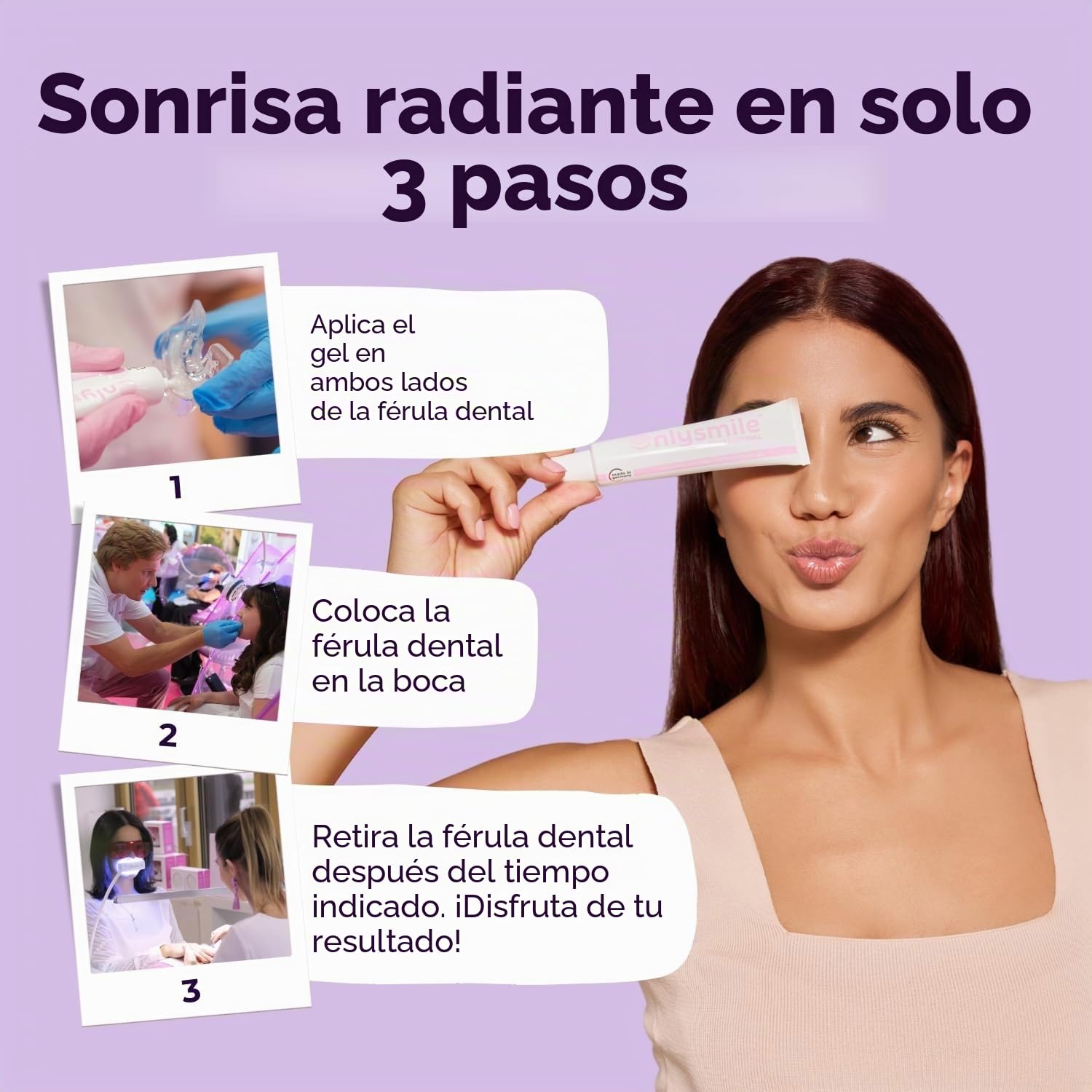 OnlySmile Gel Blanqueador Dental Profesional para Dientes Sensibles 120 ml | Ganador del Test 2025, Fabricado en Alemania, contra Manchas de Café Té Vino Tinto Tabaco