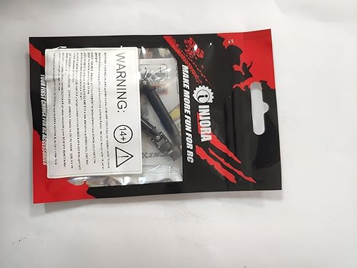 Miniatura 8 de INJORA Eje de transmisión de acero negro delantero trasero eje central con agujero en forma de D para TRX4M Defender Bronco 1/18 RC Crawler Upgrade,