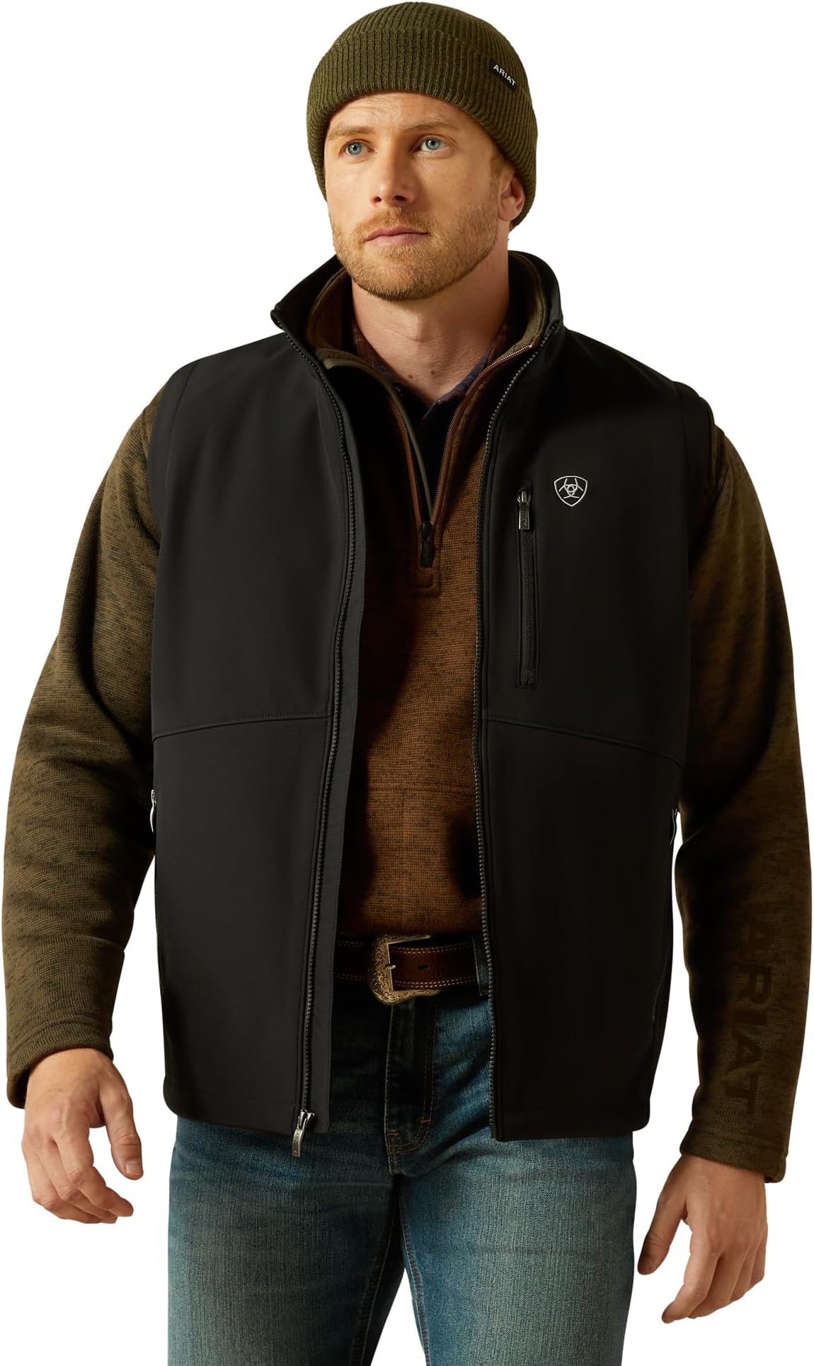 Men's Logo Softshell Vest