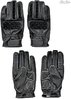 Amazon | マックスフリッツ(MaxFritz) バイク用 グローブ 春夏秋 本革