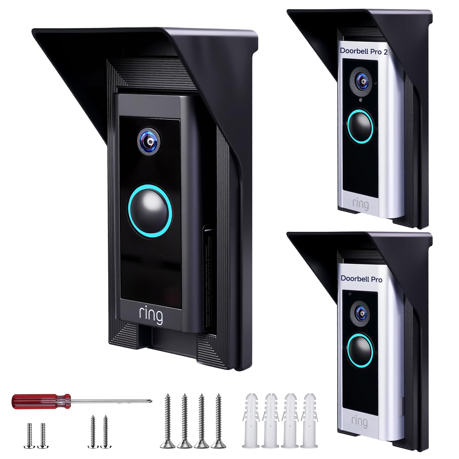 Anti-Glare Protective Hood with Triple Backplate Base