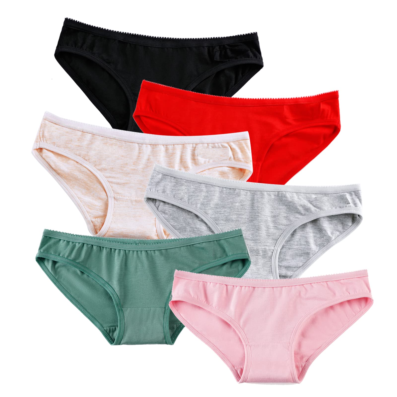 Bolivelan Womens's Viscose Cotton Bikini Breathable Low Rise Comfort Underwear Panties