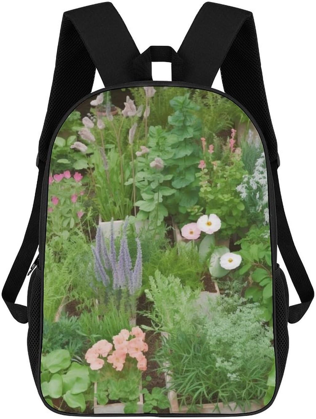 Springtime Herb Garden 17 Inch Lightweight Laptop Backpack
