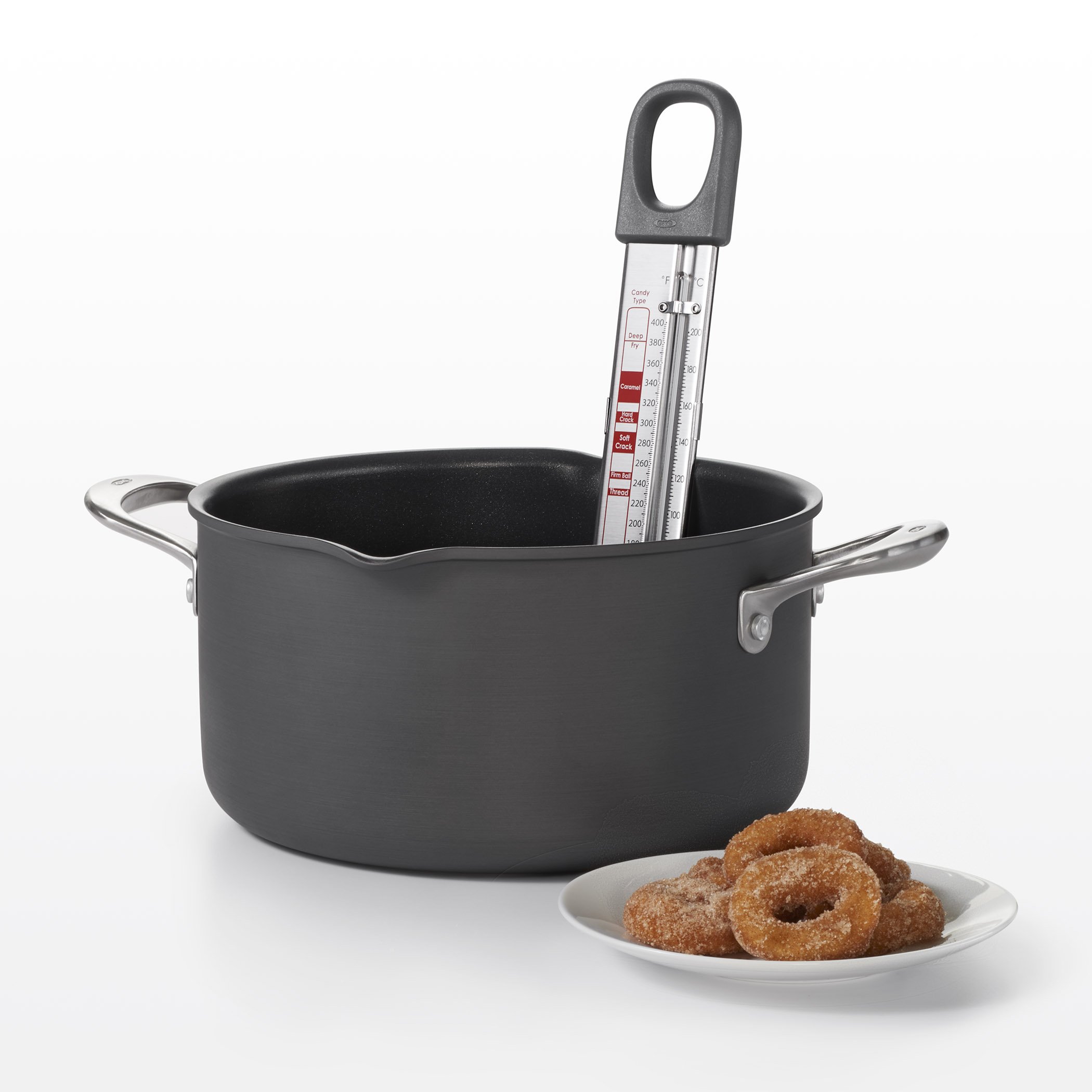 OXO Good Grips Glass Candy and Deep Fry Thermometer, Silber, 1 EA