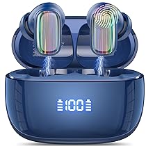 Conyat AI Cuffie Traduzione, Buletooth 5.4 Auricolari Traduzione con 164 Lingue, 6 Modalità di Traduzione, Cuffie Traduttrici 3-in-1 con ENC Mics, Cuffie Bluetooth 5.4 per Viaggi, Affari, Studio, Blu