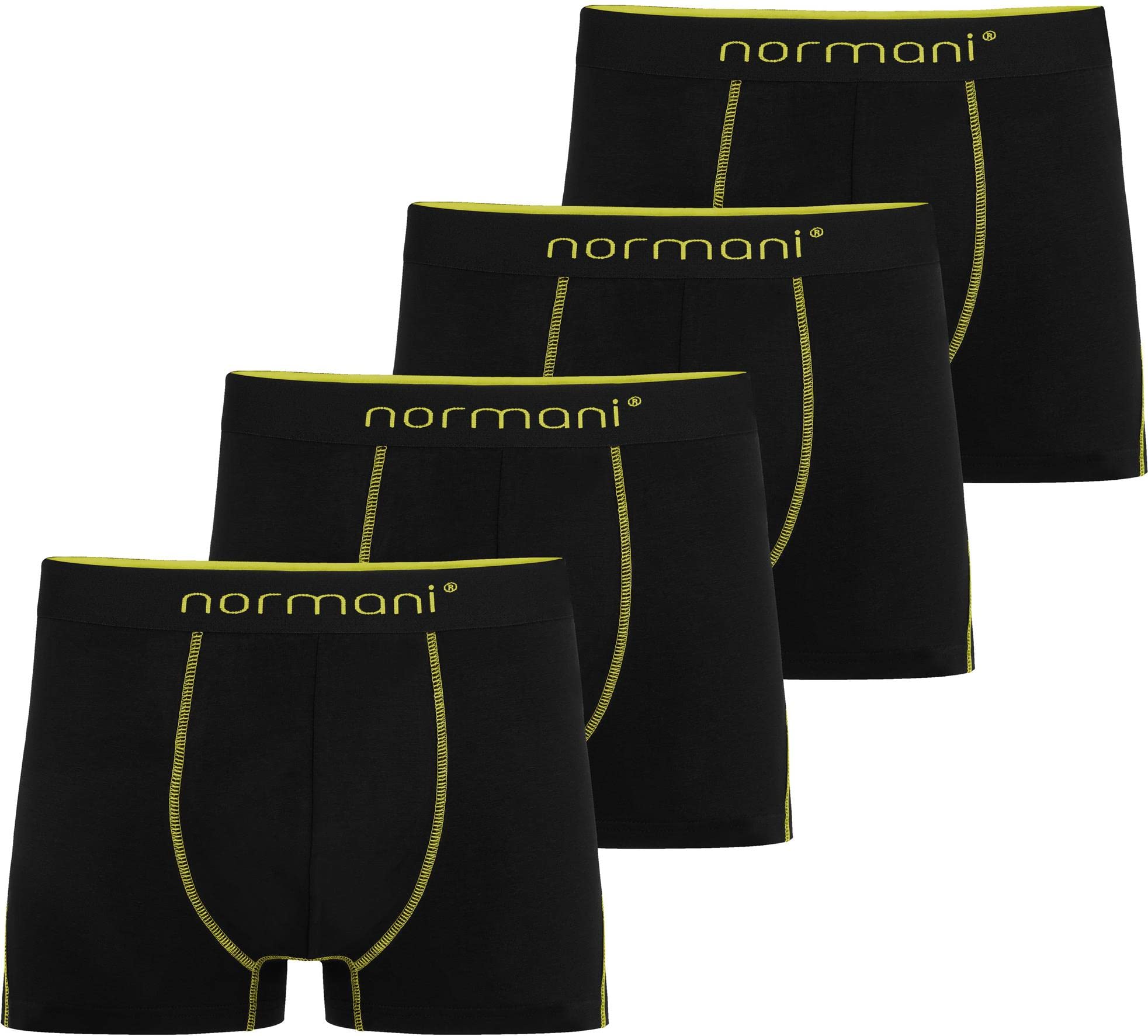 normani 4 x Bunte Boxershorts aus Baumwolle für Männer - Farbige Herren Retroshorts Unterwäsche in S - 4XL