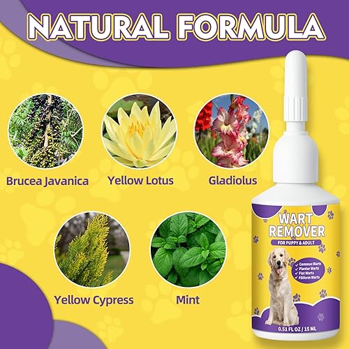 Miniatura 4 de AstraVox Tratamiento natural para eliminar verrugas de perro, 0.7 onzas líquidas, eliminación suave de la piel de mascotas, adecuado para cachorros