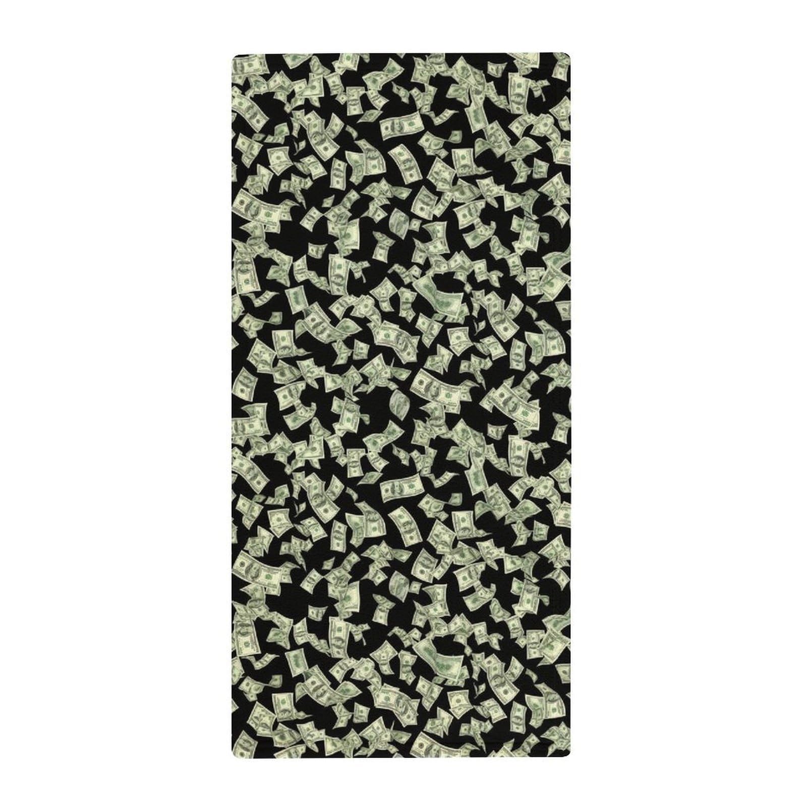 Anceky Decorative Kitchen Hand Towels, Hundreds of Dollar Bills Money Theme Design Style Black Ultra Soft & Absorbent Guest Towels for Hotels & Home Bathrooms
