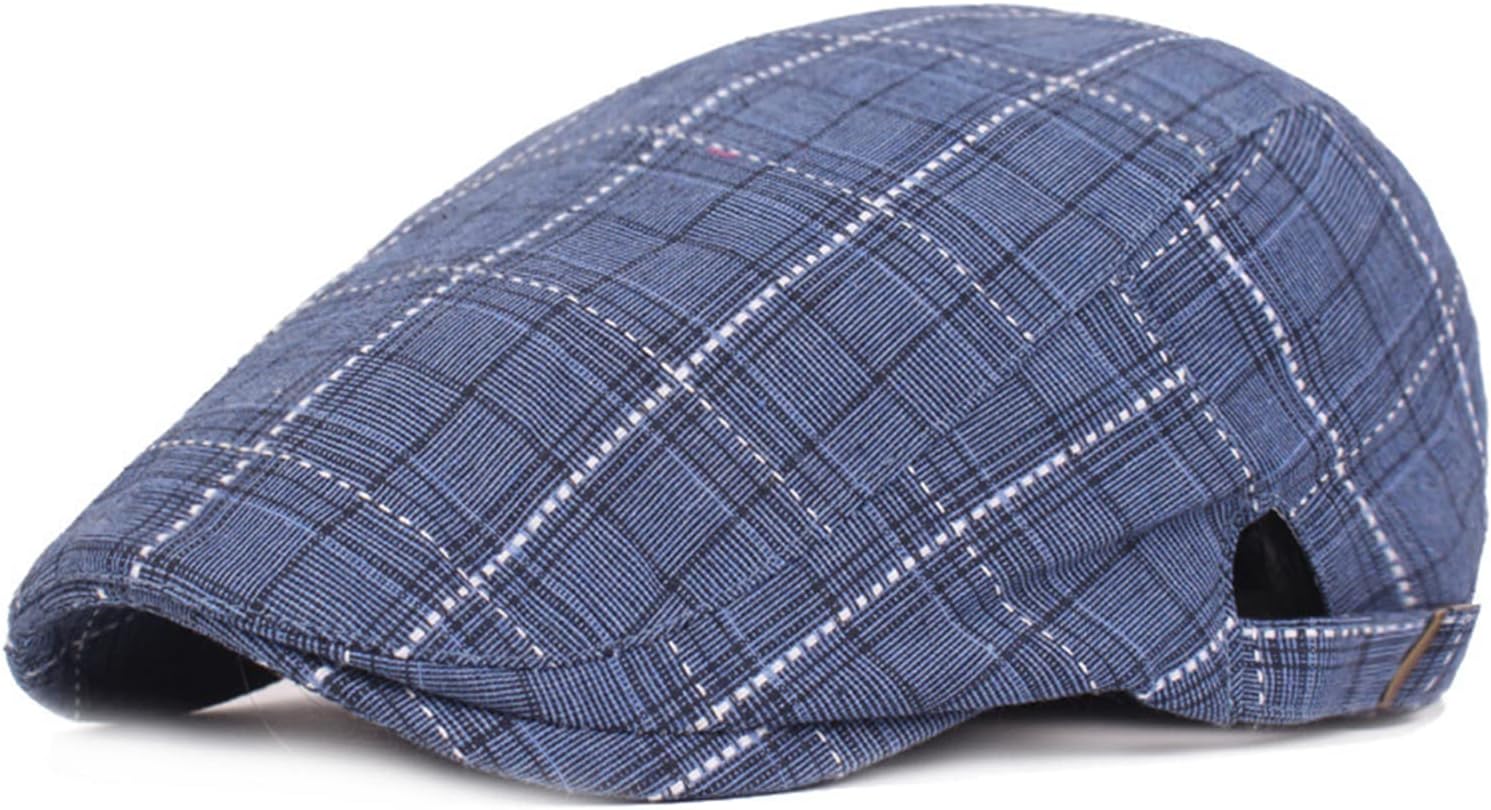 YAMEIZEFashion Cotton Flat Cap for Men Winter Trendy Hat Outdoor