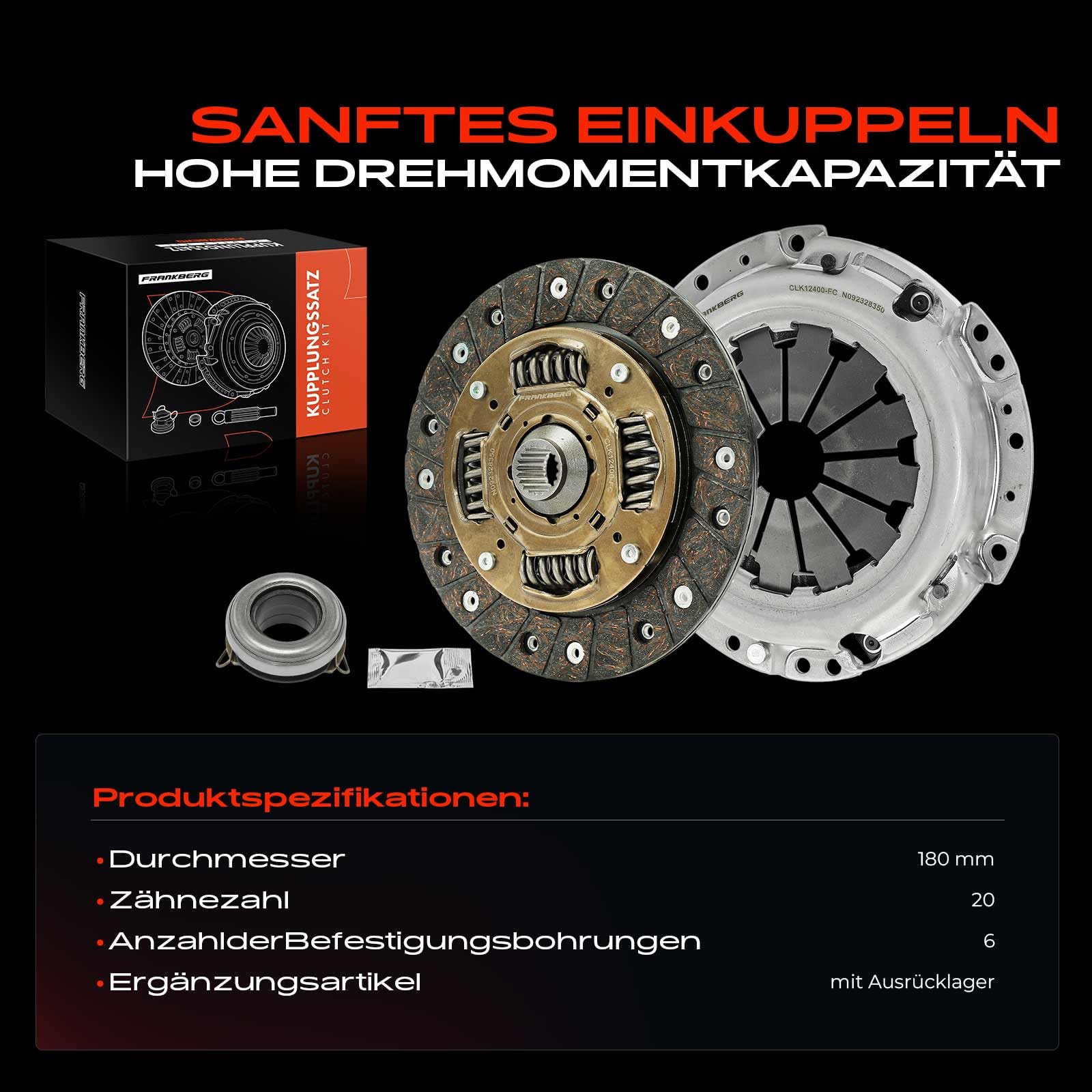 Frankberg Kupplungssatz mit Ausrücklager 619312400