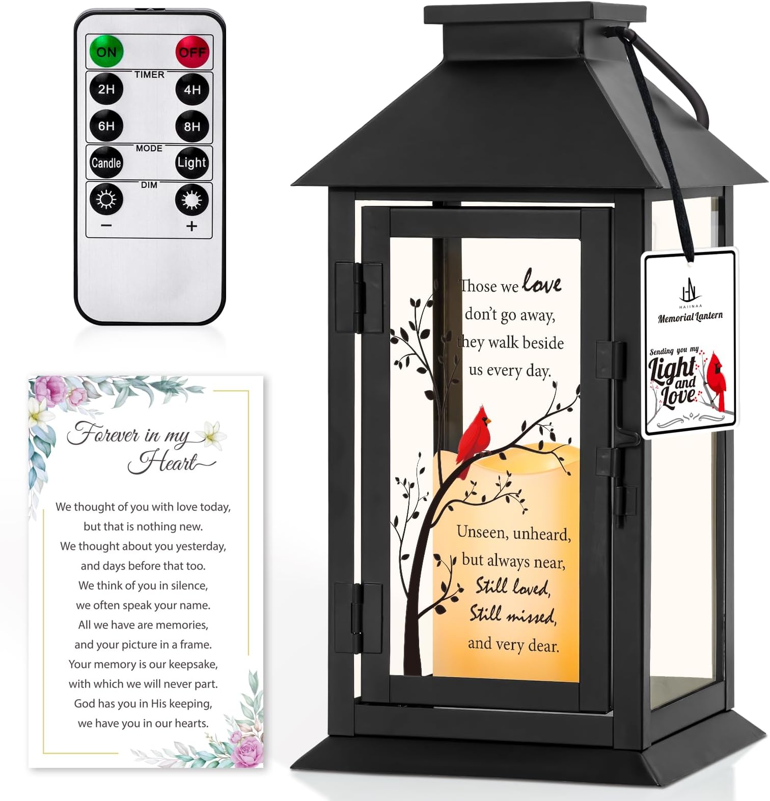 HN HAIINAA Memorial Lantern Bereavement Gifts in Memory of