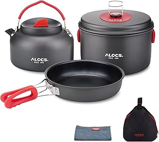 Alocs Camping Cookware Set - Lightweight