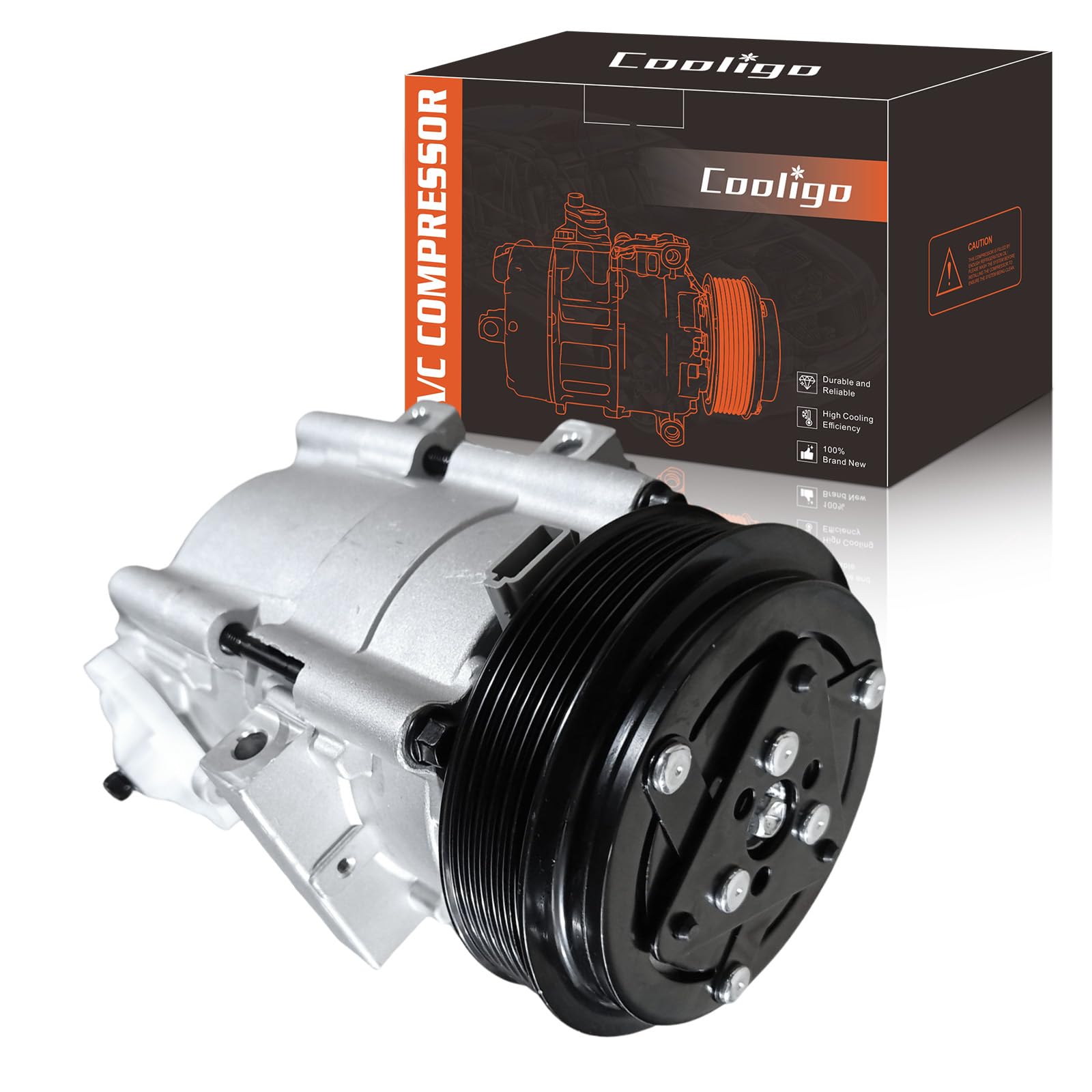 AC Compressor with Clutch Air Conditioner Fit for Ford F-150 1997-2006